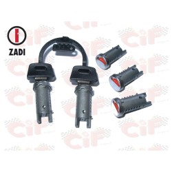 Kit 3 Cilindretti Serratura 2 Chiavi Originale Piaggio Vespa Pk 50 1982